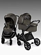 Коляска детская из экокожи 2в1 Motus Premium Ecco, серый