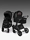 Коляска детская из экокожи 2в1 Motus Premium Ecco, черный