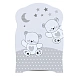 Кровать ВДК FUNNY BEARS (маятник, ящик) белая