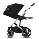 Cybex Balios S Lux SLV Коляска прогулочная Deep Black с дождевиком