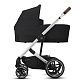 Cybex Balios S Lux SLV Коляска прогулочная Deep Black с дождевиком