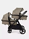 Коляска-трансформер для двойни и погодок Rant Dualo BROWN