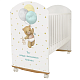 Кровать детская Indigo My Sleepy (колесо-качалка) белый мишка