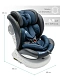 Автокресло детское CHAMPION, Isofix класс D, группа 0+/1/2/3 синий