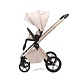 Коляска 2в1 Peppy Monaco Plus Beige (рама беж, шлифованный алюминий)