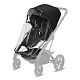 Cybex Balios S Lux SLV Коляска прогулочная Deep Black с дождевиком
