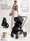 Коляска 3в1 Sweet Baby Verde Blue (Black Glossy)