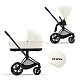 Cybex Priam IV Коляска 2 в 1, шасси IV Matt Black/Off White