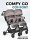 Kоляска детская прогулочная Comfy Go Comfort 2025 для двойни