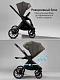 Коляска детская из экокожи 2в1 Motus Premium Ecco, серый