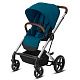 Cybex Balios S Lux SLV Коляска прогулочная Deep Black с дождевиком