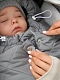 Конверт стеганый детский зимний Amarobaby HEAT, серый 85 размер