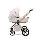Коляска 2в1 Peppy Monaco Plus Beige (рама беж, шлифованный алюминий)