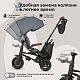 Велосипед трехколесный Qplay S702 NOVA DELUXE Stone Grey (Lux/Black)