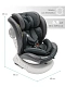 Автокресло детское CHAMPION, Isofix класс D, группа 0+/1/2/3 графит