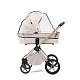 Коляска 2в1 Peppy Monaco Plus Beige (рама беж, шлифованный алюминий)