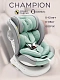 Автокресло детское CHAMPION, Isofix класс D, группа 0+/1/2/3 бирюзовый