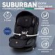 Автокресло поворотное группа 0123 (0-36) Suburban 360 Isofix Black