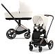Cybex Priam IV коляска 2 в 1 white рама gold