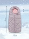 Конверт стеганый детский зимний Amarobaby HEAT, пудровый 85 размер