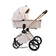 Коляска 2в1 Peppy Monaco Plus Beige (рама беж, шлифованный алюминий)